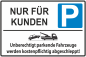 Preview: Parkplatzschild  nur für Kunden